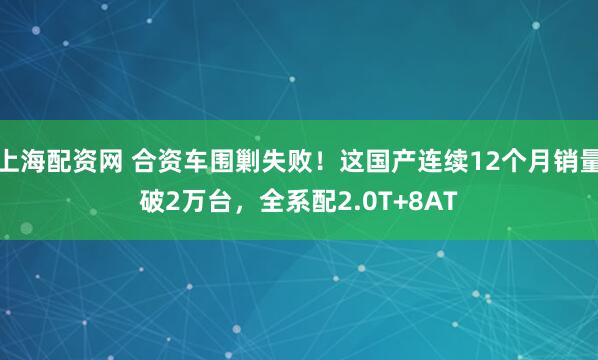 上海配资网 合资车围剿失败！这国产连续12个月销量破2万台，全系配2.0T+8AT
