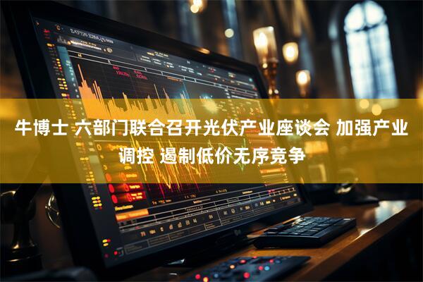 牛博士 六部门联合召开光伏产业座谈会 加强产业调控 遏制低价无序竞争